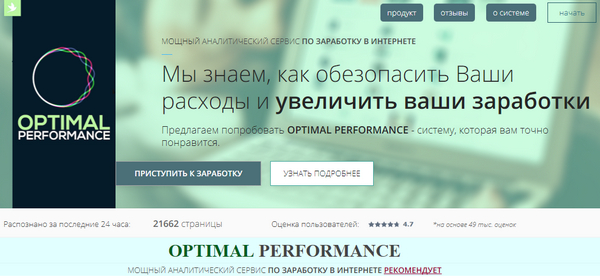 Лохотрон Сервис OPTIMAL PERFORMANCE. Сервис Money Grabber 1.2 отзывы