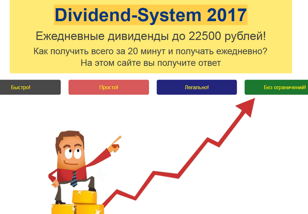Лохотрон Dividend-System 2017. Артем Павлов. Отзывы