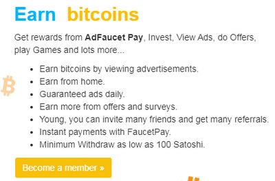 Ad Faucet Pay