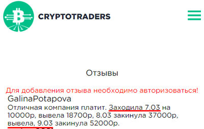 crypto-traders.expert трейдинг