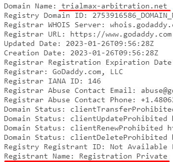 trialmax-arbitration.net отзывы, обзор и проверка сайта